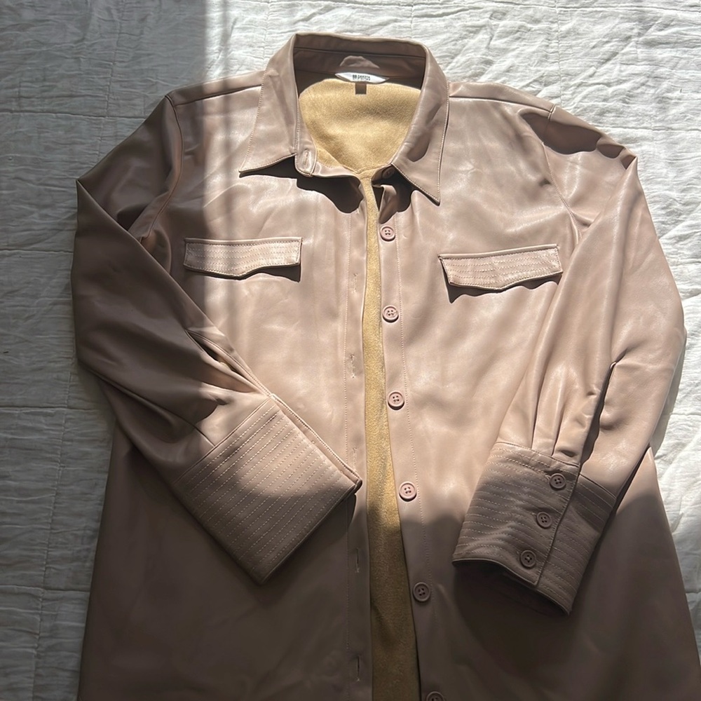 BB Dakota faux leather Shacket